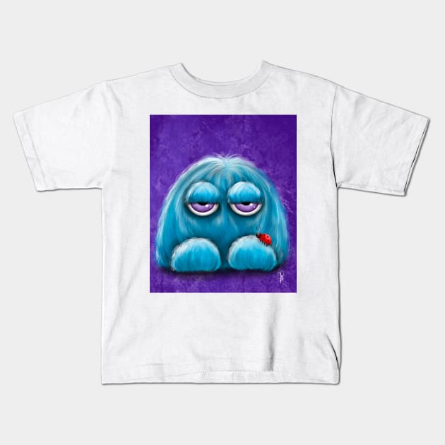 Blue - Warm Fuzzies Kids T-Shirt by Handie